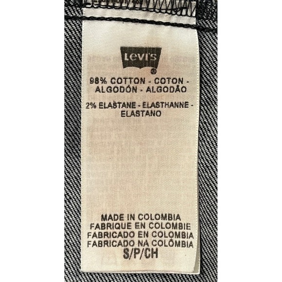 Levi's Denim size small Trucker Jacket Patches Embellished Dark Wash EUC - Picture 3 of 12